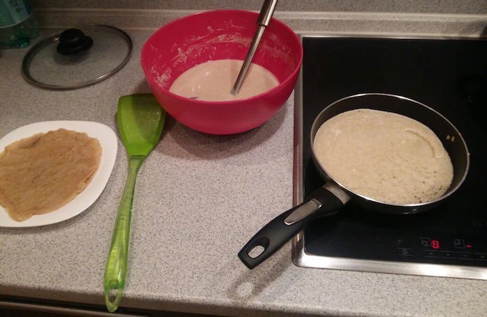 vegan pancake üçün resept